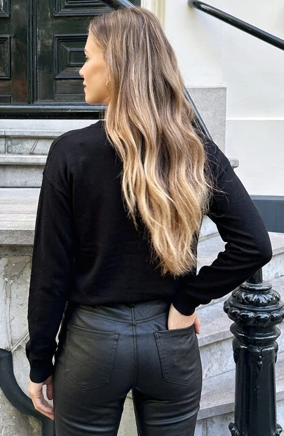 Essential Long Sleeve Top Zwart – shirts & tops — foto 5