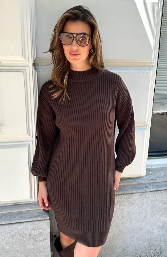 Gebreide Trui Jurk Choco – alle jurkjes — foto 7