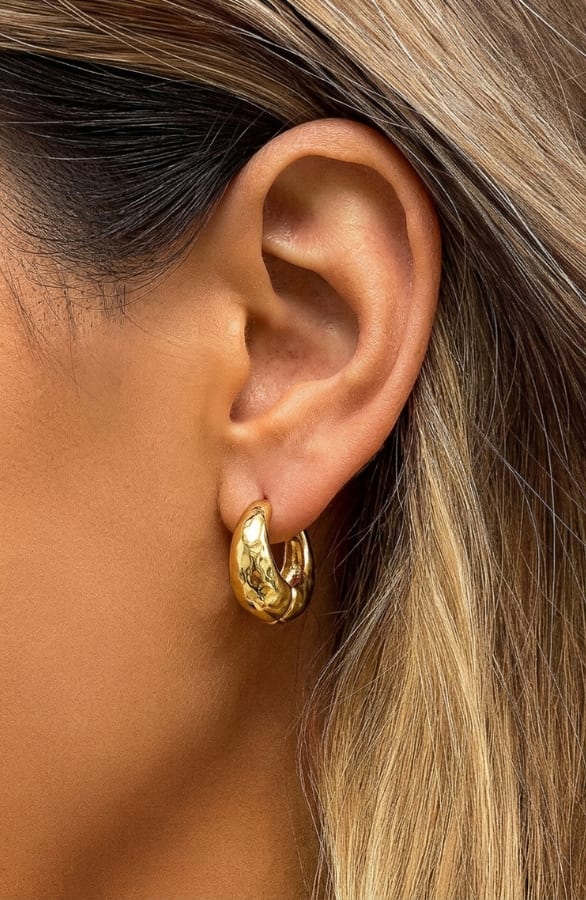Shiny Star Earrings Gold – accessoires, foto 2