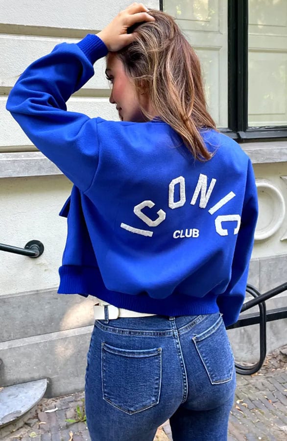 Iconic Club Bomber Jacket Kobalt