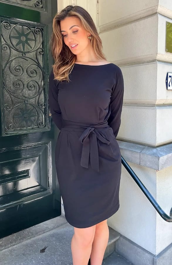 Noa Dress Long Sleeve Black – alle jurkjes — foto 9