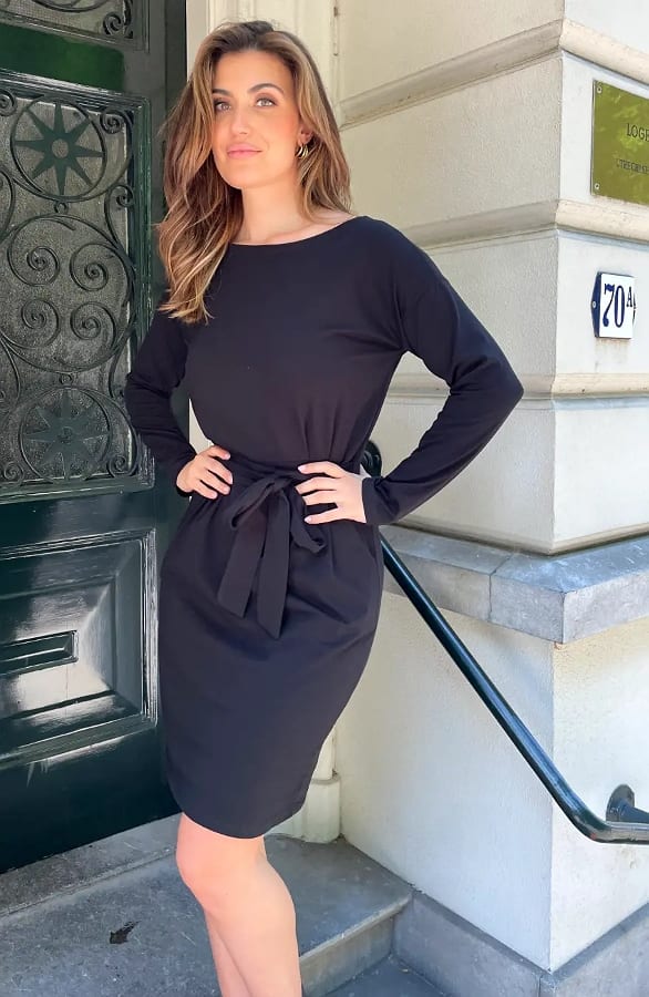 Noa Dress Long Sleeve Black – alle jurkjes — foto 7