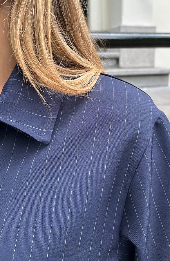 Bomber Jacket Stripe Navy – jassen — foto 4