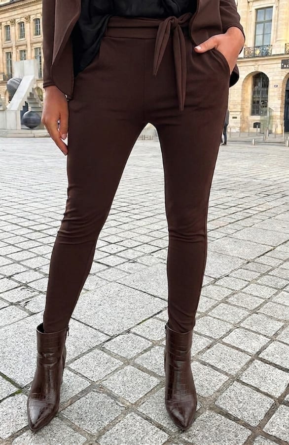 Strik Broek Claire Choco