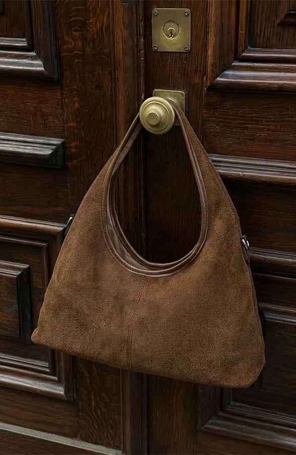 Essential Suedine Handbag Choco – accessoires — foto 2