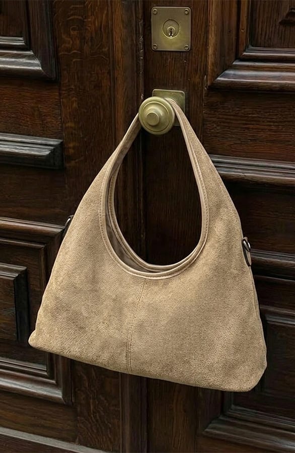 Essential Suedine Handbag Beige – accessoires — foto 2