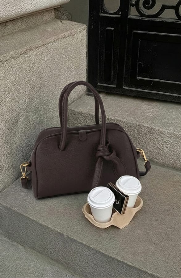 Classic Knot Bag Brown – accessoires, foto 2