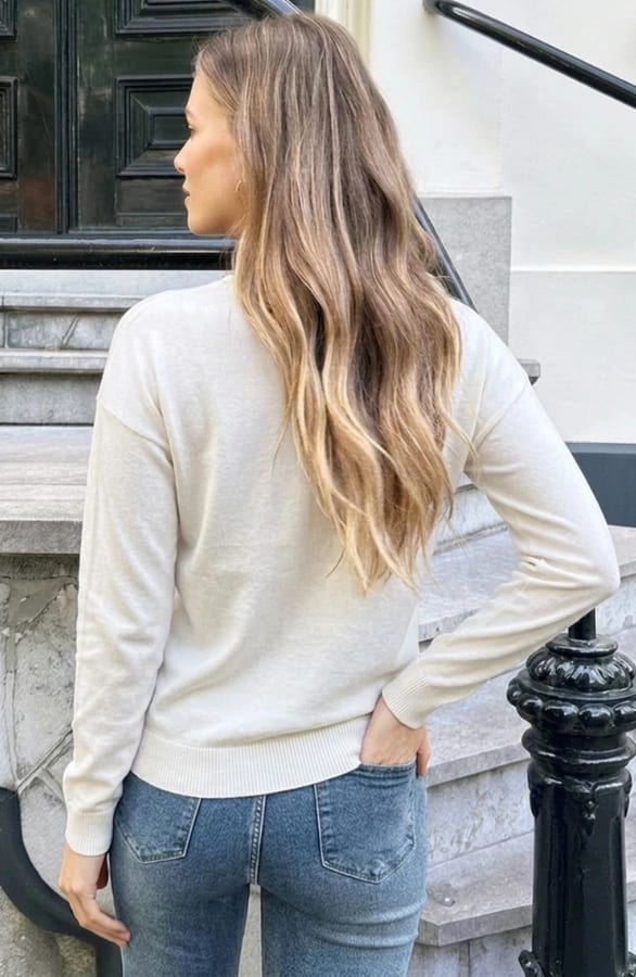 Essential Long Sleeve Top Ecru – shirts & tops — foto 3