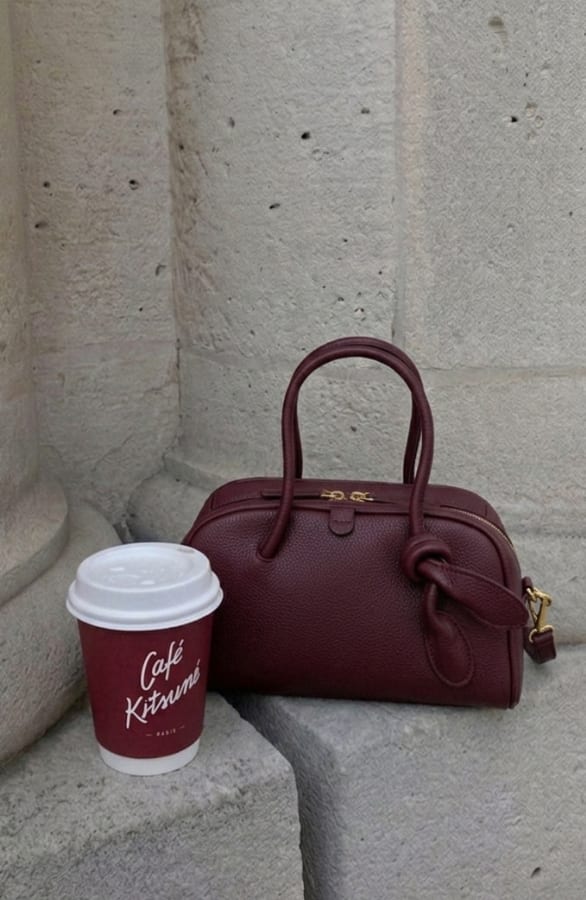 Classic Knot Bag Burgundy – accessoires, foto 3