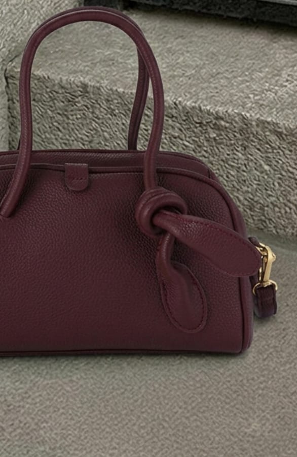 Classic Knot Bag Burgundy – accessoires, foto 2