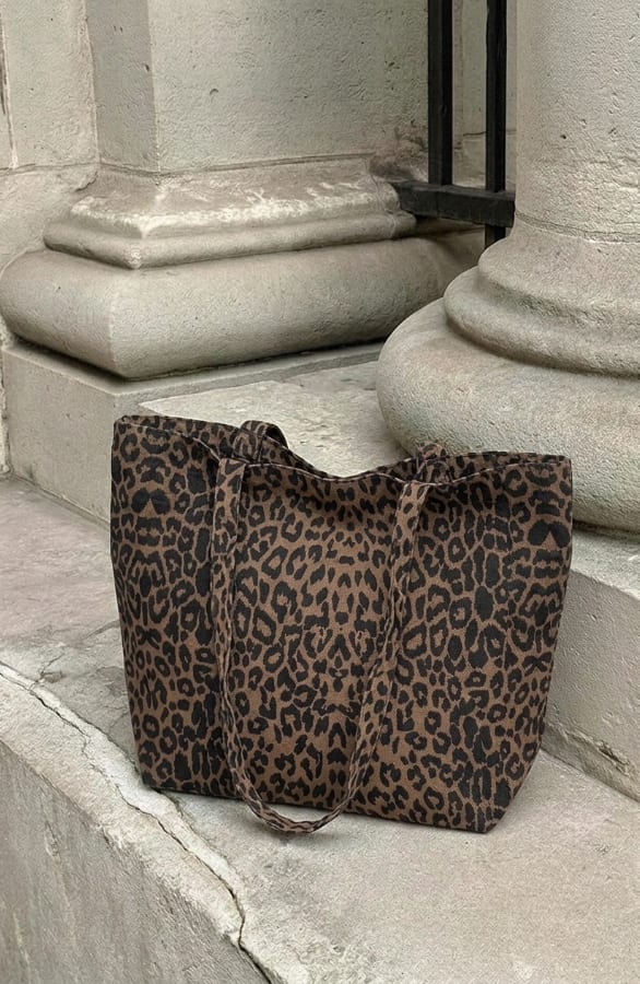 Leopard Tote Bag Brown – accessoires, foto 3