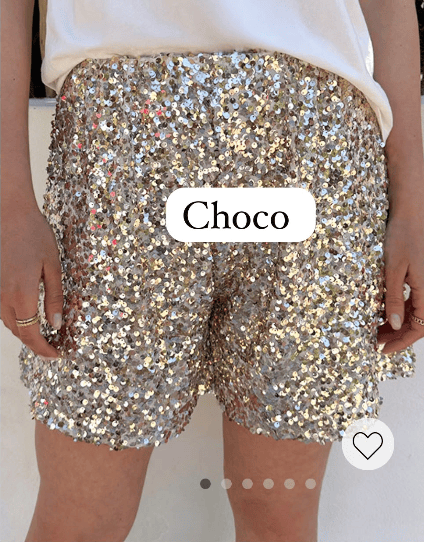 Sequin Short Choco – shorts, foto 5
