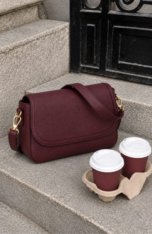 Trendy Schoudertas Burgundy