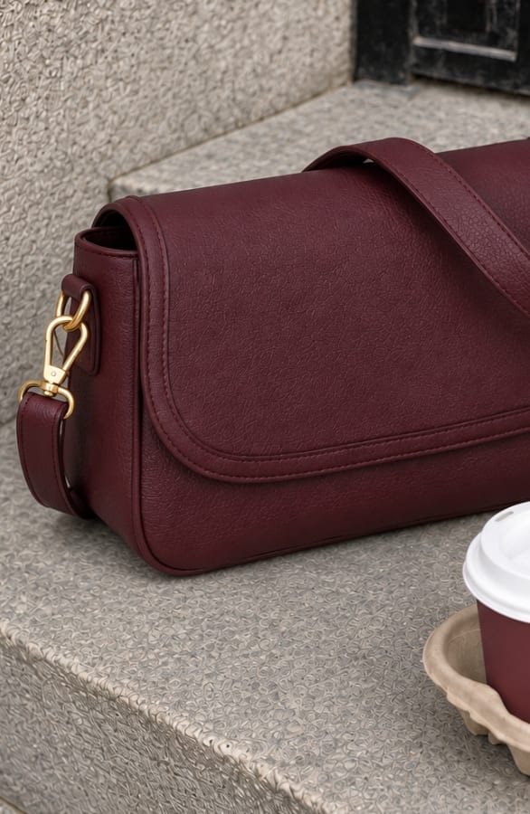 Trendy Schoudertas Burgundy – accessoires, foto 2