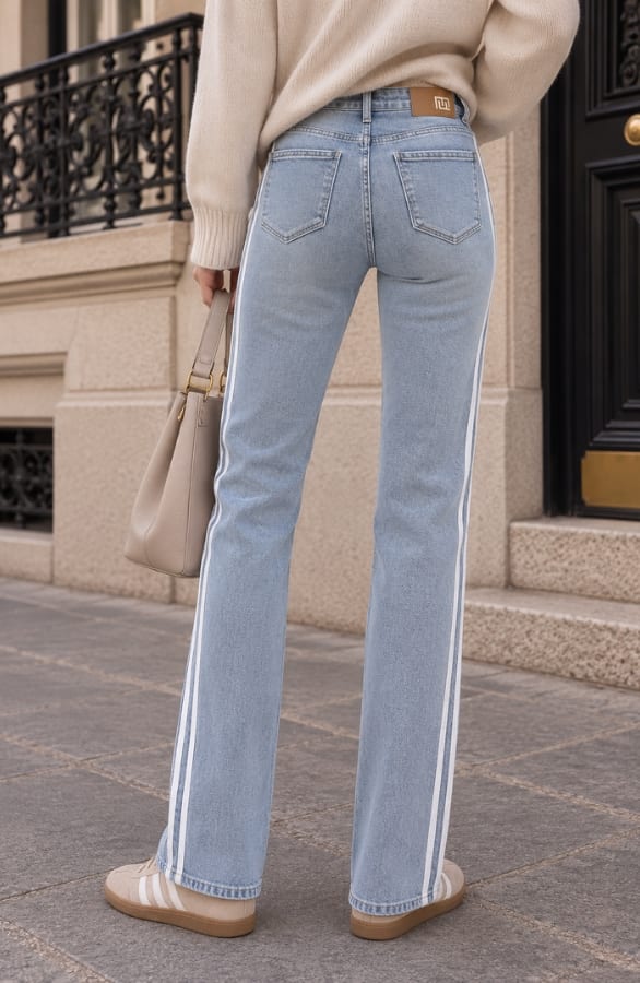 Wide Leg Jeans Dez Bies – flared broeken, foto 3