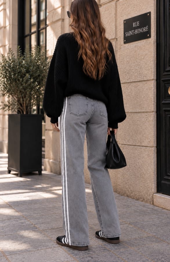 Wide Leg Jeans Dez Bies Grey, foto 4