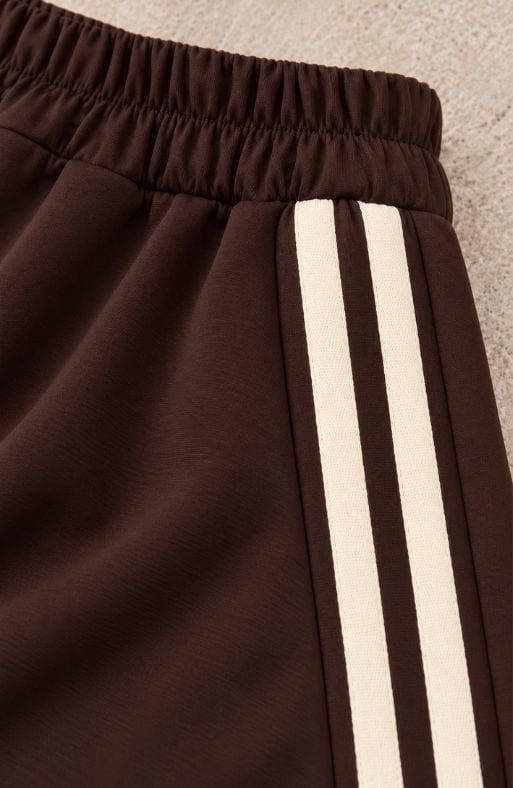 Strepen Wide Leg Broek Choco – broeken, foto 3