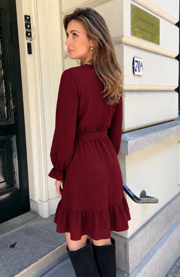 Jurk Tabitha Burgundy – alle jurkjes, foto 4