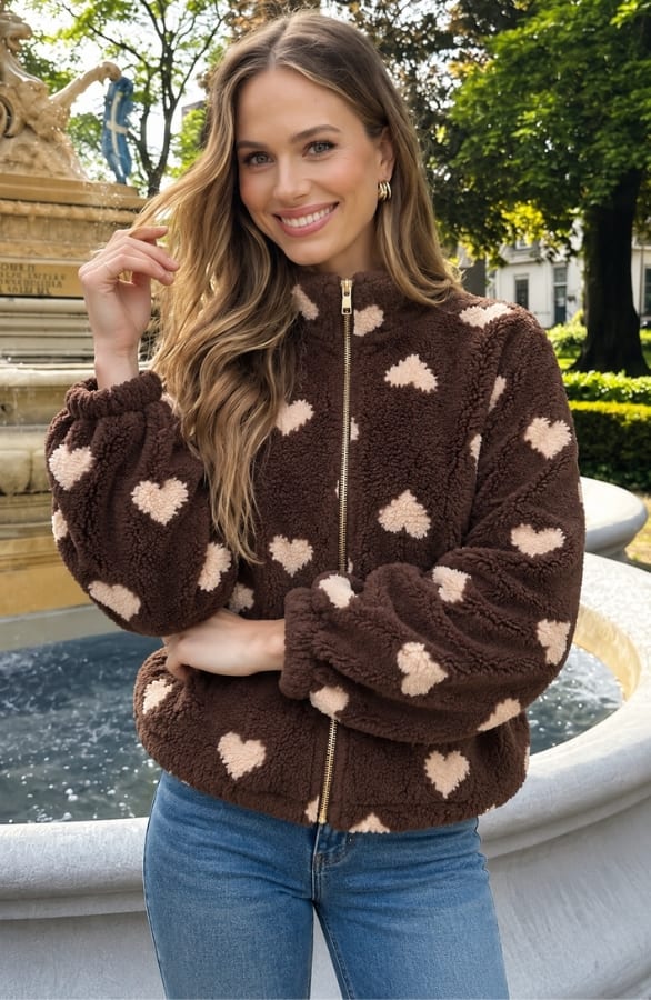 Soft Heart Jacket Choco – jassen, foto 2