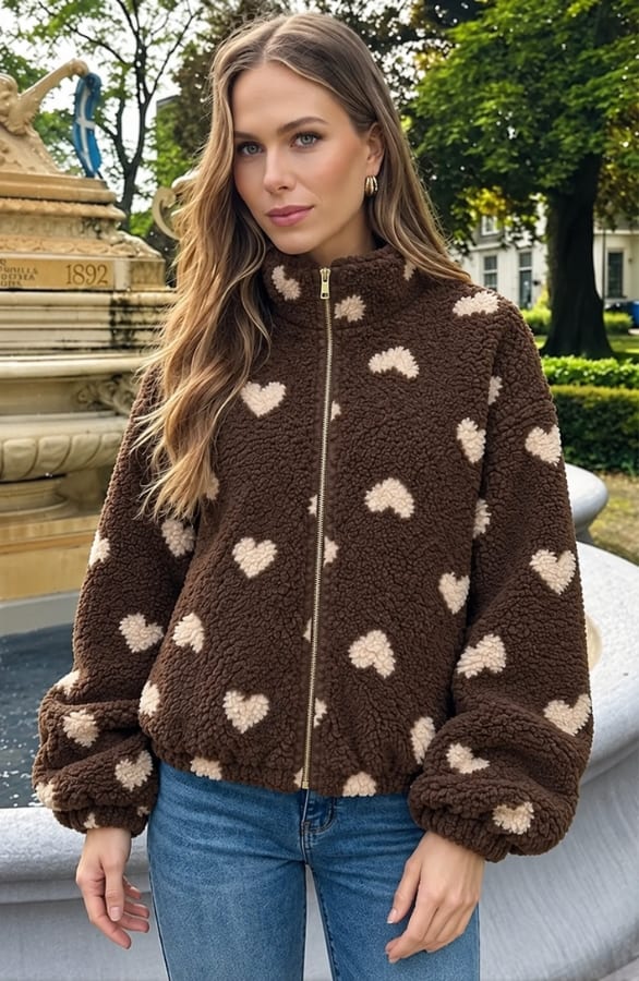 Soft Heart Jacket Choco – jassen, foto 4