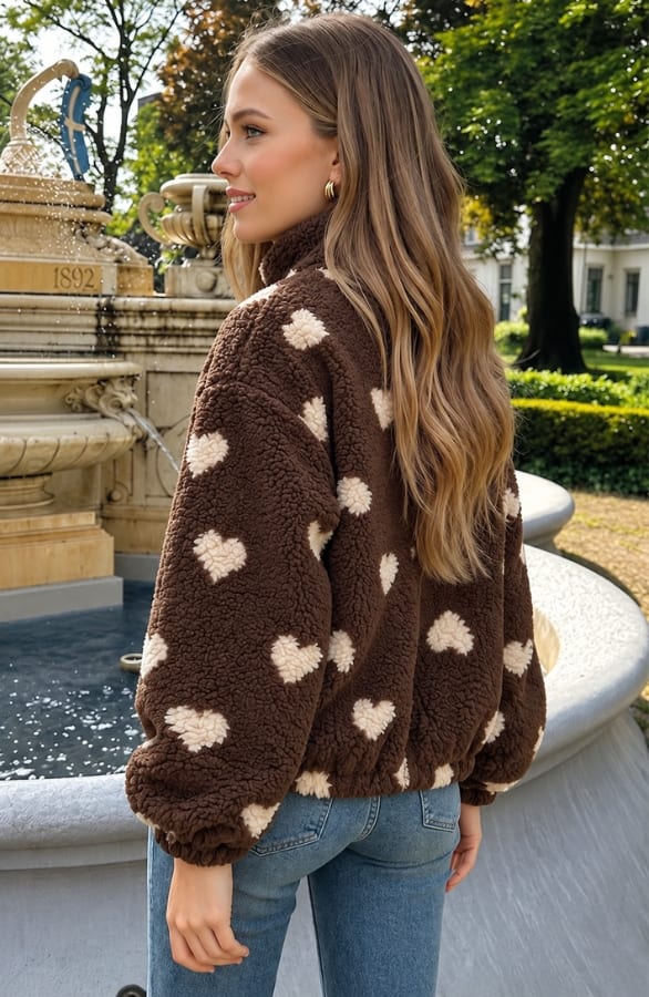 Soft Heart Jacket Choco – jassen, foto 3