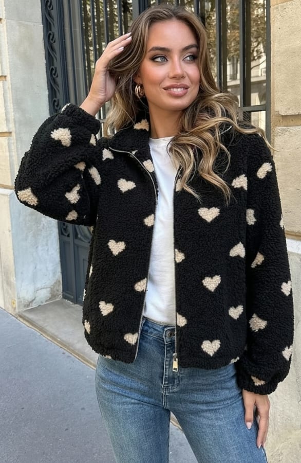 Soft Heart Jacket Black