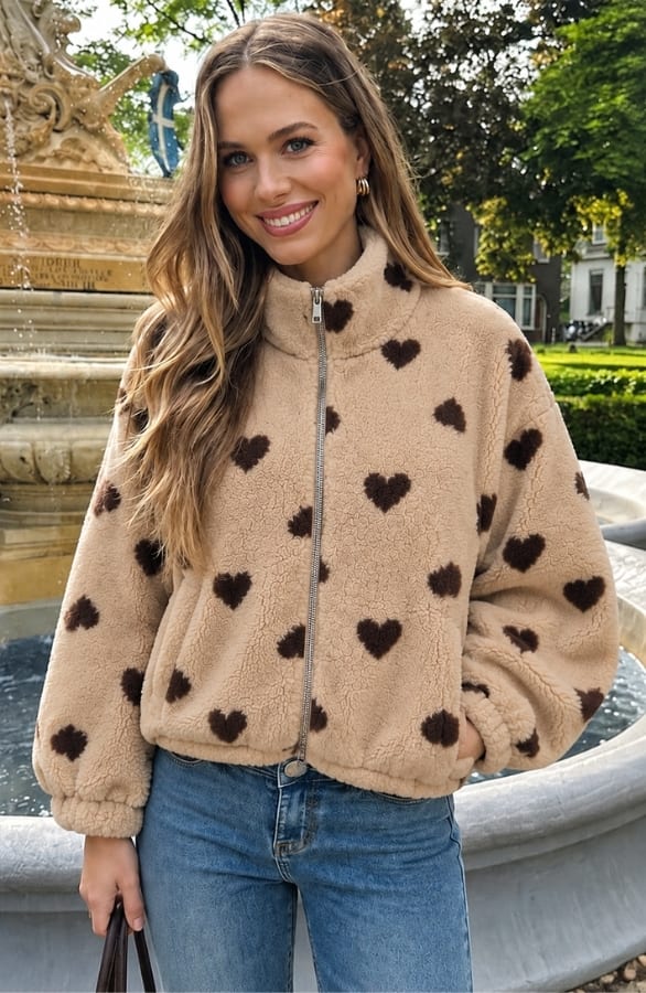 Soft Heart Jacket Beige