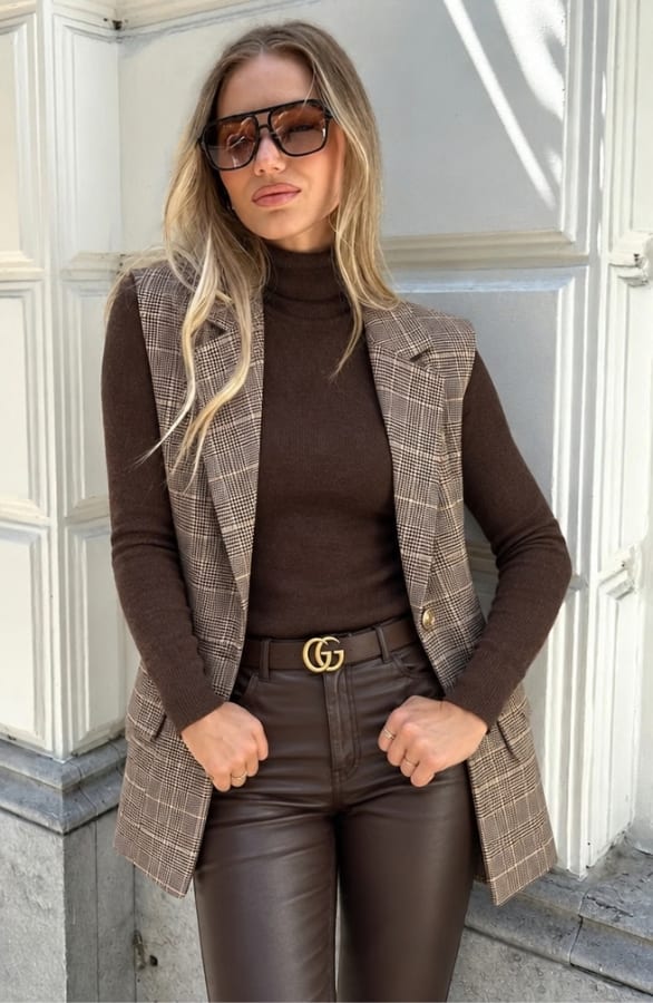 Blazer Gilet Sally Checked