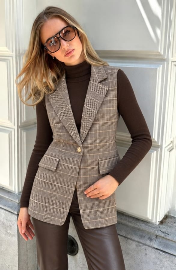 Blazer Gilet Sally Checked – gilets, foto 2