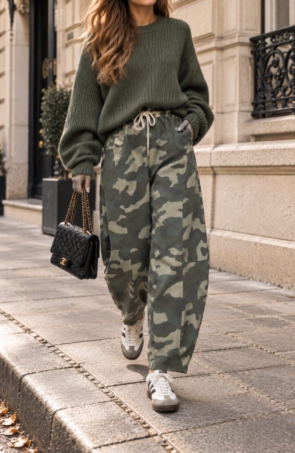 Camo Balloon Jogger Broek Army