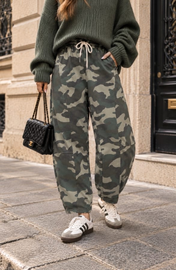 Camo Balloon Jogger Broek Army – broeken, foto 3
