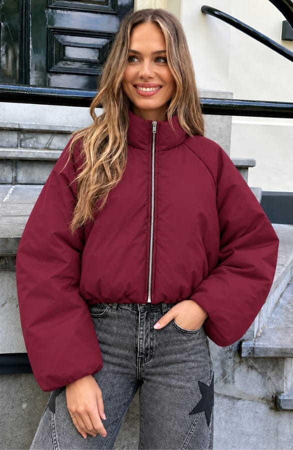 Puffer Jas Bordeaux – jassen, foto 2
