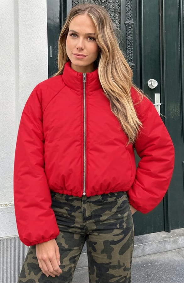 Puffer Jas Rood – jassen, foto 2