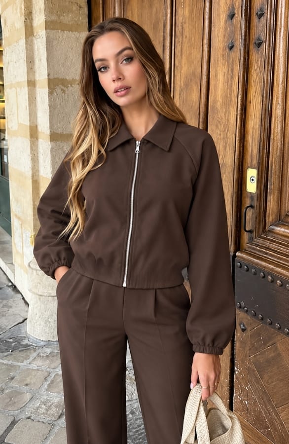 Zip Jacket Choco – jassen, foto 2