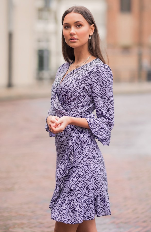 Hartjes Jurk Overslag Amelia Lila – shoparchief, foto 3
