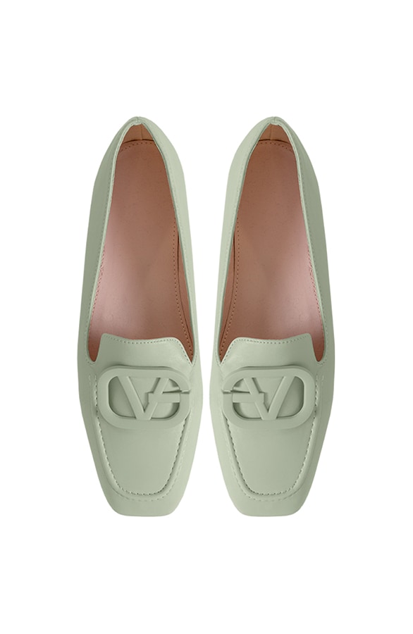 Leren Instappers Florine Mint – shoparchief
