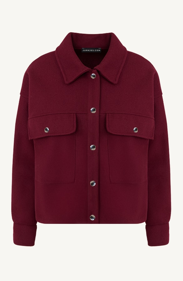 Utility Jacket Kenzie Burgundy – jassen