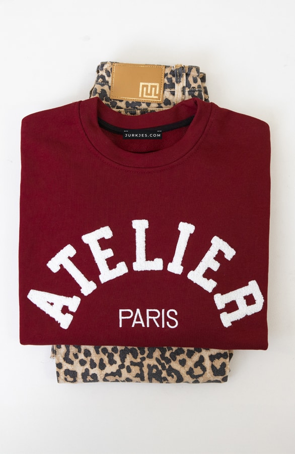 Atelier Paris Trui Burgundy – truien