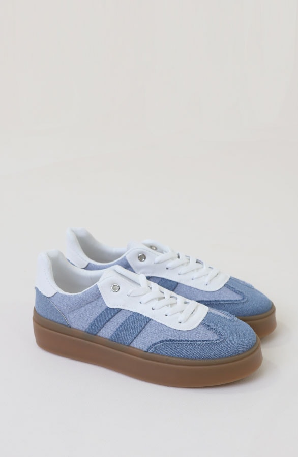 Denim Sneaker Blauw – schoenen