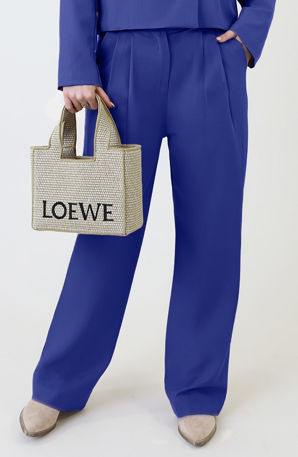 Classic Straight Palazzo Pants Kobalt – broeken