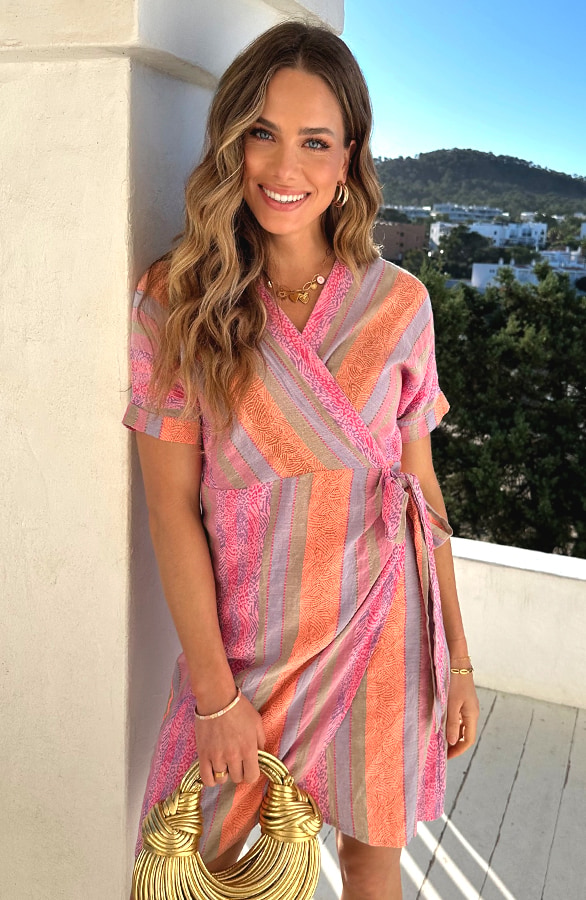 Wrap Jurk Fenna Print Multicolor – alle jurkjes