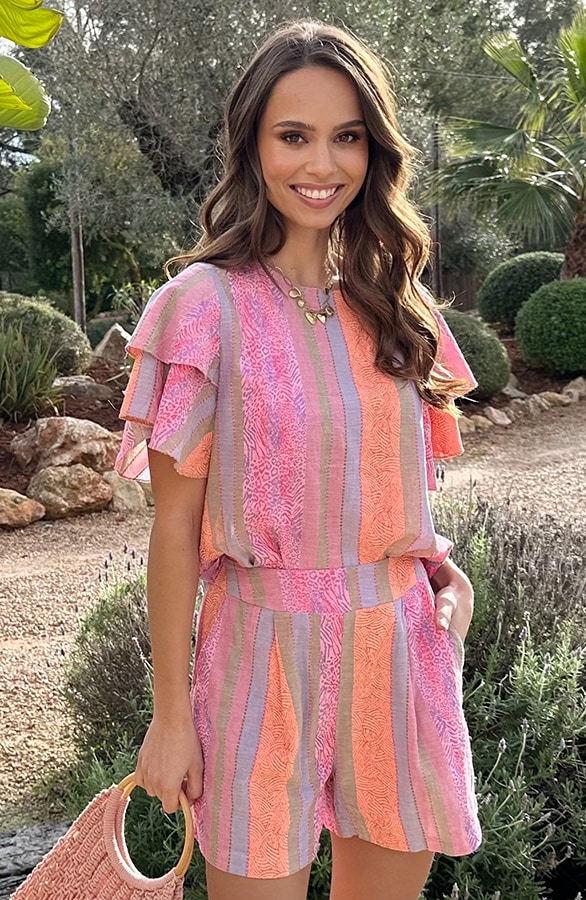 Top Met Ruffle Mouw Lilly Multicolor – shirts & tops