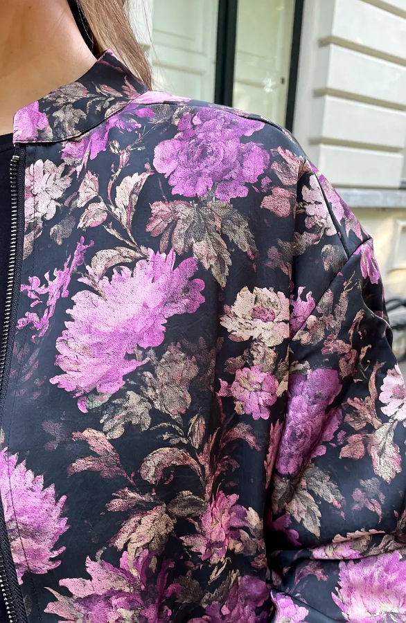 Silk Floral Bomber Jacket – jassen, foto 8