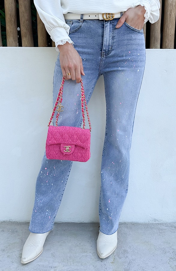 Wide Leg Jeans Dez Paint – flared broeken