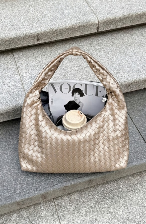 Soft Braided Bag Gold – accessoires