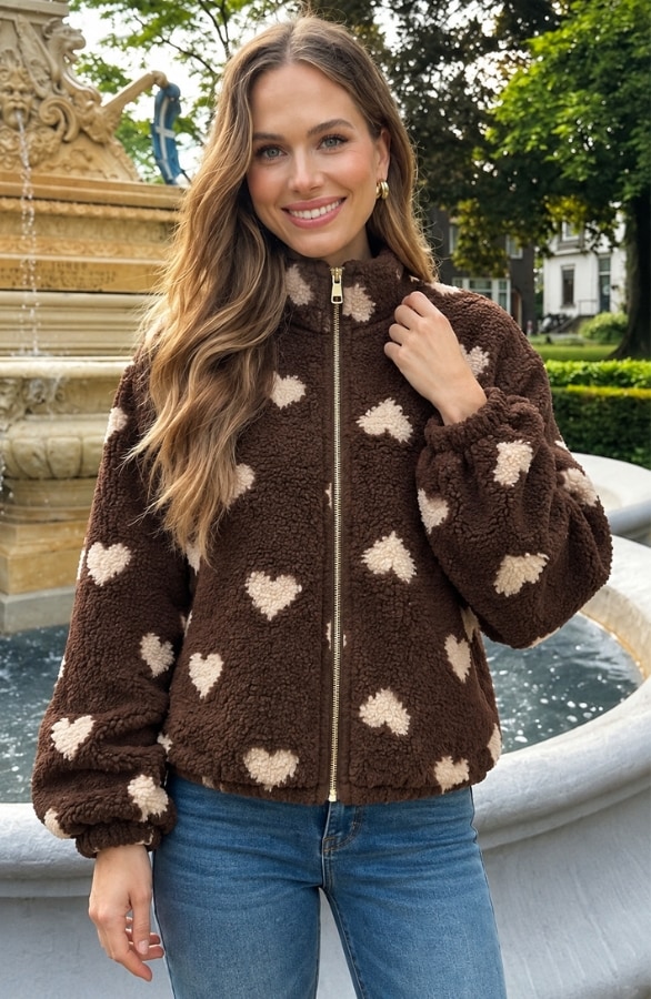 Soft Heart Jacket Choco – jassen