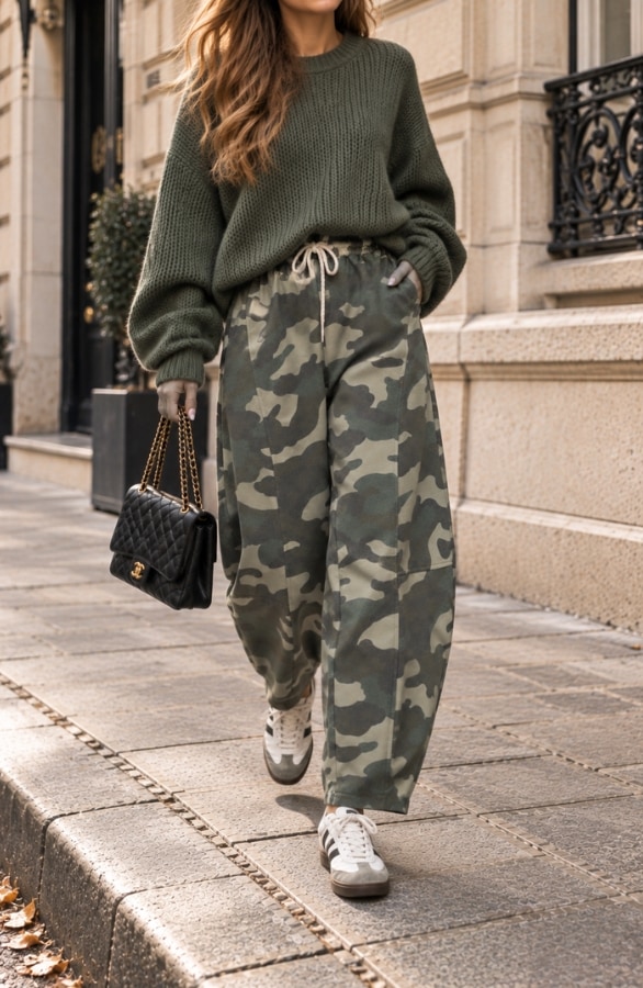 Camo Balloon Jogger Broek Army – broeken